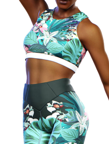Brunei Orchids Sports Bra-Sports bra-bootysculpted